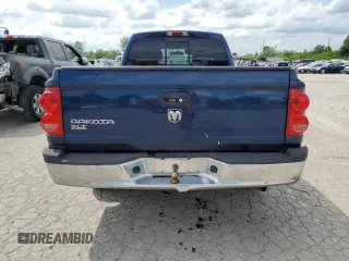 2005 Dodge Dakota SLT with VIN 1D7HE42K75S198717, listed as a Copart auction lot 57344684 with 260,547 mi miles and Non Repairable. Bid and sale history available at carsss.com. Image 6.