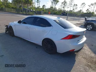 2017 Lexus IS 350 with VIN JTHBE1D26H5029964, listed as a IAAI auction lot 41891131 with 116,033 mi miles and . Bid and sale history available at DreamBid. Image 3.