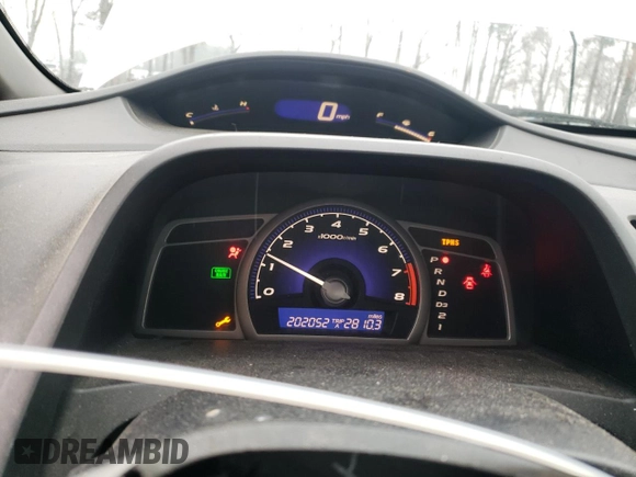 2010 Honda Civic LX with VIN 2HGFA1F57AH327476, listed as a Copart auction lot 45473805 with 202,052 mi miles and Salvage Title. Bid and sale history available at DreamBid. Image 9.