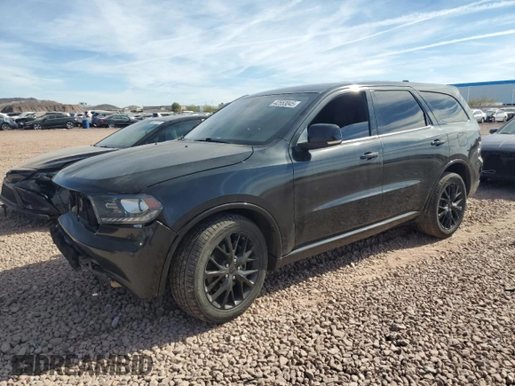 2016 Dodge Durango R/T with VIN 1C4SDHCT5GC502576, listed as a Copart auction lot 42553045 with 107,329 mi miles and Salvage title. Bid and sale history available at DreamBid. Image 1.