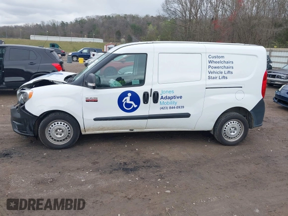2020 Ram ProMaster City Cargo Tradesman with VIN ZFBHRFAB6L6S17343, listed as a IAAI auction lot 41848209 with 114,047 mi miles and . Bid and sale history available at DreamBid. Image 14.