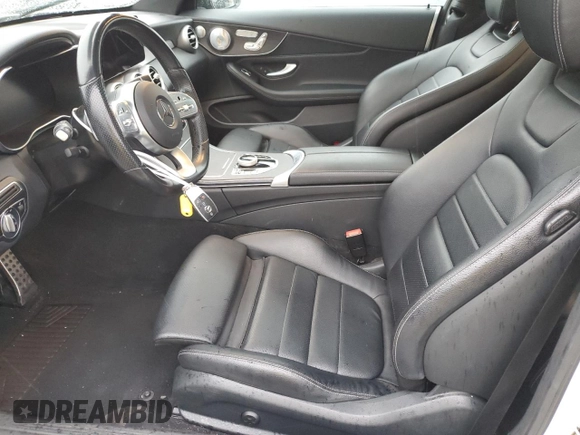 2021 Mercedes-Benz C 300 with VIN W1KWJ8DB8MG102764, listed as a Copart auction lot 47876945 with 55,479 mi miles and Salvage title. Bid and sale history available at DreamBid. Image 7.