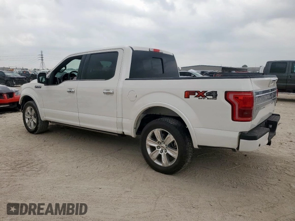 2015 Ford F-150 XL with VIN 1FTEW1CFXFFB33025, listed as a Copart auction lot 57898255 with 63,344 mi miles and Salvage title. Bid and sale history available at DreamBid. Image 2.