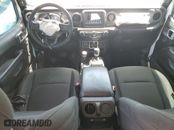 2022 Jeep Wrangler Unlimited Sport S with VIN 1C4HJXDG0NW142272, listed as a Copart auction lot 58198205 with 63,310 mi miles and Salvage title. Bid and sale history available at DreamBid. Image 8.