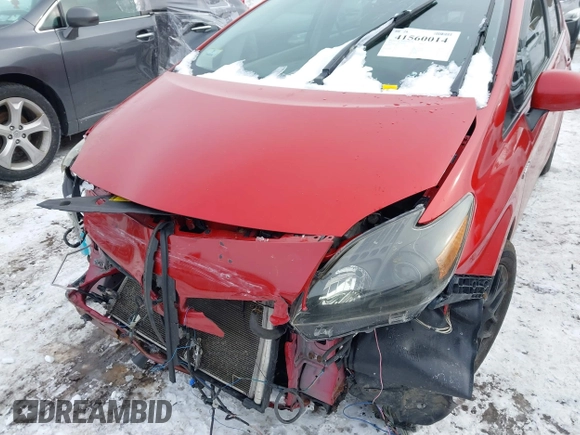 2012 Toyota Prius One with VIN JTDKN3DU3C5439290, listed as a IAAI auction lot 41560014 with 266,761 mi miles. Bid and sale history available at carsss.com. Image 10.
