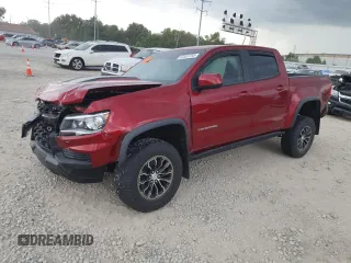 2021 Chevrolet Colorado 4WD ZR2 with VIN 1GCGTEEN4M1183054, listed as a Copart auction lot 62351755 with Not provided miles and Salvage title. Bid and sale history available at DreamBid. Image 1.