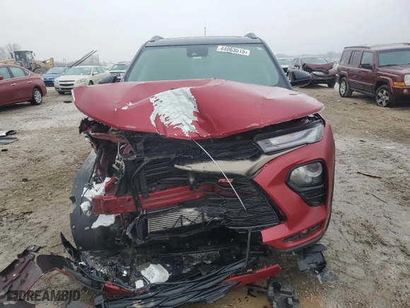 2021 Chevrolet TrailBlazer RS with VIN KL79MUSL8MB099751, listed as a Copart auction lot 44063515 with 50,455 mi miles and Salvage Title. Bid and sale history available at carsss.com. Image 5.