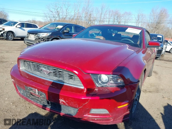 2014 Ford Mustang V6 with VIN 1ZVBP8EMXE5228061, listed as a IAAI auction lot 41603552 with 118,011 mi miles. Bid and sale history available at carsss.com. Image 17.