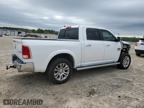 2017 Ram 1500 Longhorn with VIN 1C6RR7PT7HS821030, listed as a Copart auction lot 57826095 with 123,416 mi miles and Clean title. Bid and sale history available at DreamBid. Image 3.