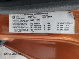 2004 Chevrolet Colorado LS Z71 with VIN 1GCDT196X48162778, listed as a Copart auction lot 47018705 with 196,689 mi miles and Salvage Title. Bid and sale history available at carsss.com. Image 12.