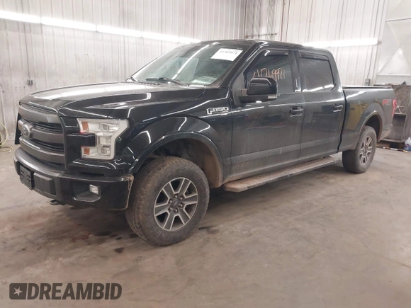 2015 Ford F-150 XLT w/HD Payload Pkg with VIN 1FTFW1EGXFFA39852, listed as a IAAI auction lot 41769971 with 163,929 mi miles. Bid and sale history available at carsss.com. Image 18.