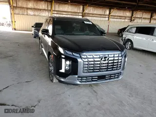 2024 Hyundai Palisade Calligraphy with VIN KM8R74GE8RU664799, listed as a Copart auction lot 44273925 with 14,688 mi miles and Salvage Title. Bid and sale history available at carsss.com. Image 12.