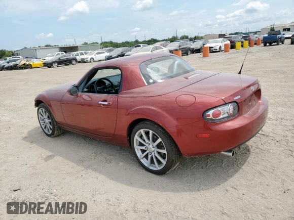 2008 Mazda MX-5 Miata Grand Touring z VIN JM1NC26F180144365, wystawiony jako Copart lot #58216365 z przebiegiem 56 990 mil mil oraz Szkoda całkowita • Salvage title. Historia ofert i sprzedaży dostępna na DreamBid. Obrazek 2.