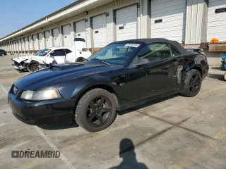 2002 Ford Mustang GT Deluxe with VIN 1FAFP45X02F201213, listed as a Copart auction lot 56493595 with 81,776 mi miles and Salvage title. Bid and sale history available at DreamBid. Image 1.