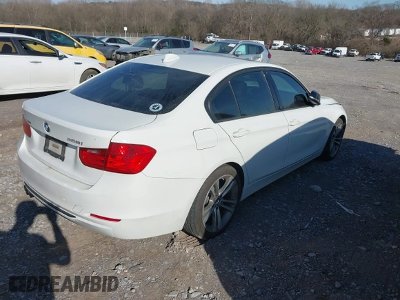 2013 BMW 3 Series 328i xDrive with VIN WBA3B5G59DNP40559, listed as a IAAI auction lot 41664963 with 97,103 mi miles. Bid and sale history available at carsss.com. Image 4.