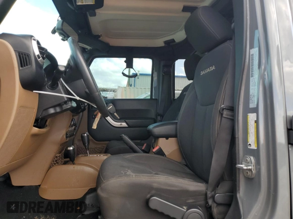2017 Jeep Wrangler Unlimited 75th Anniversary with VIN 1C4BJWEG6HL676557, listed as a Copart auction lot 55426945 with 75,741 mi miles and Salvage title. Bid and sale history available at DreamBid. Image 7.