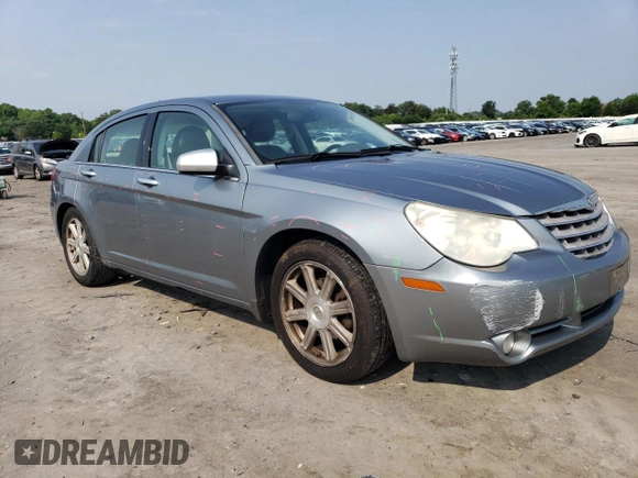 2008 Chrysler Sebring Limited with VIN 1C3LC66M08N277459, listed as a Copart auction lot 60237525 with 122,590 mi miles and Salvage title. Bid and sale history available at DreamBid. Image 4.