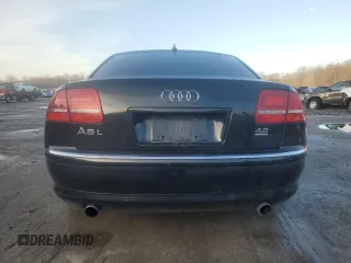 2009 Audi A8 4.2L with VIN WAUMV94E59N001610, listed as a Copart auction lot 85140274 with 116,332 mi miles and Salvage title. Bid and sale history available at DreamBid. Image 6.
