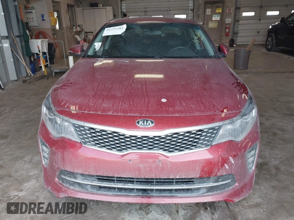 2018 Kia Optima LX with VIN 5XXGT4L34JG225444, listed as a IAAI auction lot 41375282 with 39,265 mi miles. Bid and sale history available at carsss.com. Image 12.
