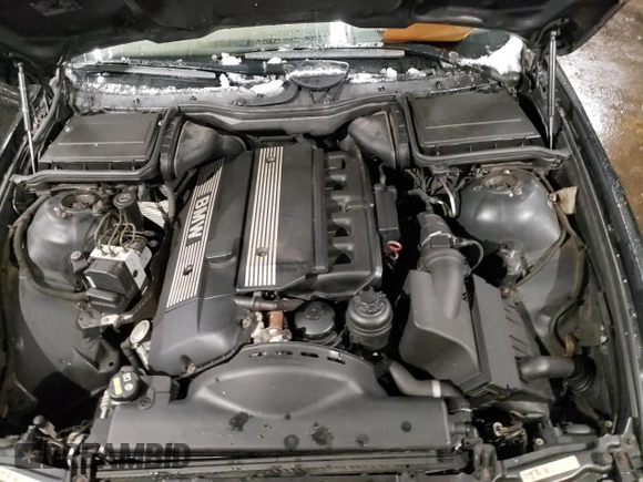 2003 BMW 5 Series 525iAT with VIN WBADS43443GE11057, listed as a Copart auction lot 44243155 with 174,926 mi miles and Salvage Title. Bid and sale history available at carsss.com. Image 11.