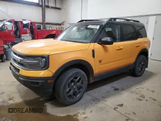 2022 Ford Bronco Sport Badlands z VIN 3FMCR9D95NRD33085, wystawiony jako Copart lot #57291495 z przebiegiem 30 650 mil mil oraz Szkoda całkowita • Salvage title. Historia ofert i sprzedaży dostępna na DreamBid. Obrazek 1.