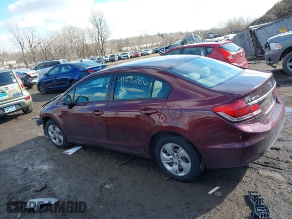 2013 Honda Civic LX z VIN 19XFB2F51DE085415, wystawiony jako IAAI lot #41670106 z przebiegiem 98 683 mil mil oraz . Historia ofert i sprzedaży dostępna na DreamBid. Obrazek 14.