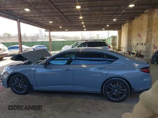 2025 Acura TLX w/A-Spec Package with VIN 19UUB6F53SA000302, listed as a IAAI auction lot 41806125 with 5,000 mi miles and . Bid and sale history available at carsss.com. Image 14.