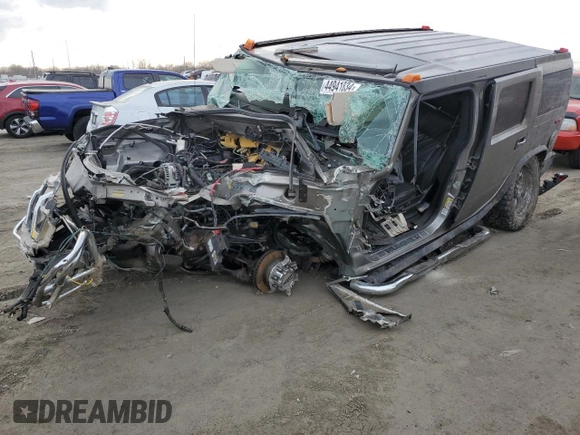 2009 Hummer H2 z VIN 5GRGN83239H103146, wystawiony jako Copart lot #44941834 z przebiegiem Nie podano mil oraz Szkoda całkowita • Salvage title. Historia ofert i sprzedaży dostępna na DreamBid. Obrazek 1.