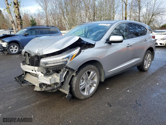 2019 Acura RDX w/Advance Pkg with VIN 5J8TC2H75KL025187, listed as a Copart auction lot 86731784 with 38,091 mi miles and Salvage Title. Bid and sale history available at carsss.com. Image 1.