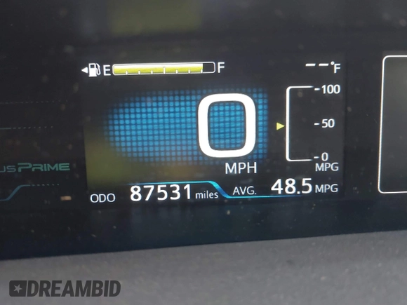 2018 Toyota Prius Plus with VIN JTDKARFPXJ3104302, listed as a IAAI auction lot 42127312 with 87,531 mi miles and . Bid and sale history available at DreamBid. Image 16.