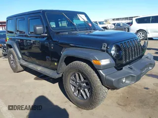 2024 Jeep Wrangler Willys with VIN 1C4PJXDN1RW109751, listed as a IAAI auction lot 41325687 with 17,265 mi miles. Bid and sale history available at carsss.com. Image 1.