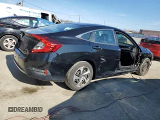 2019 Honda Civic LX with VIN 2HGFC2F69KH545378, listed as a Copart auction lot 47031865 with 66,498 mi miles and Salvage Title. Bid and sale history available at DreamBid. Image 3.