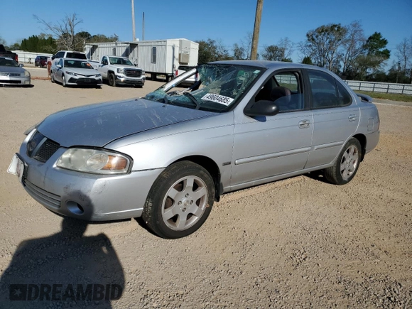 2006 Nissan Sentra S with VIN 3N1CB51D86L553368, listed as a Copart auction lot 49604685 with Not Provided miles and Salvage Title. Bid and sale history available at DreamBid. Image 1.