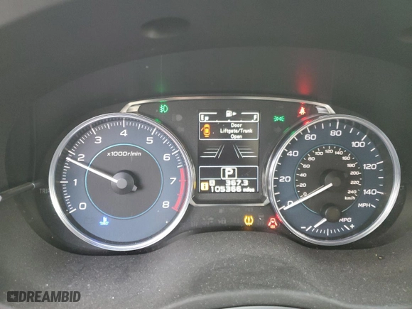 2016 Subaru Crosstrek Premium with VIN JF2GPADC9GH345822, listed as a Copart auction lot 46297835 with 105,366 mi miles and Salvage Title. Bid and sale history available at carsss.com. Image 8.