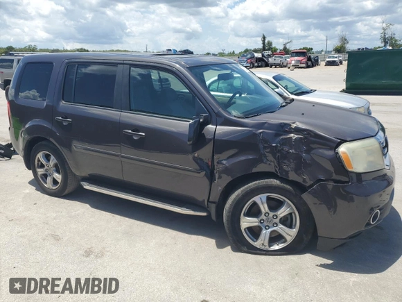 2013 Honda Pilot EX-L with VIN 5FNYF3H54DB041757, listed as a Copart auction lot 61224875 with 144,659 mi miles and Salvage title. Bid and sale history available at DreamBid. Image 4.