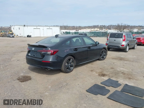 2025 Honda Civic Si with VIN 2HGFE1E57SH472251, listed as a IAAI auction lot 41776803 with 5,608 mi miles and . Bid and sale history available at DreamBid. Image 4.