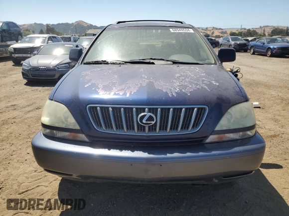 2001 Lexus RX 300 with VIN JTJHF10U910182662, listed as a Copart auction lot 68949534 with 214,931 mi miles and Clean Title. Bid and sale history available at carsss.com. Image 5.