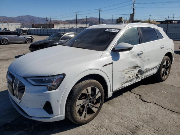 2021 Audi e-tron Premium Plus with VIN WA1LAAGE6MB001790, listed as a Copart auction lot 80484104 with 38,455 mi miles and Salvage title. Bid and sale history available at DreamBid. Image 1.