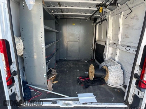 2017 Ram ProMaster Cargo with VIN 3C6TRVNG3HE543620, listed as a IAAI auction lot 42101923 with 170,092 mi miles. Bid and sale history available at carsss.com. Image 1.