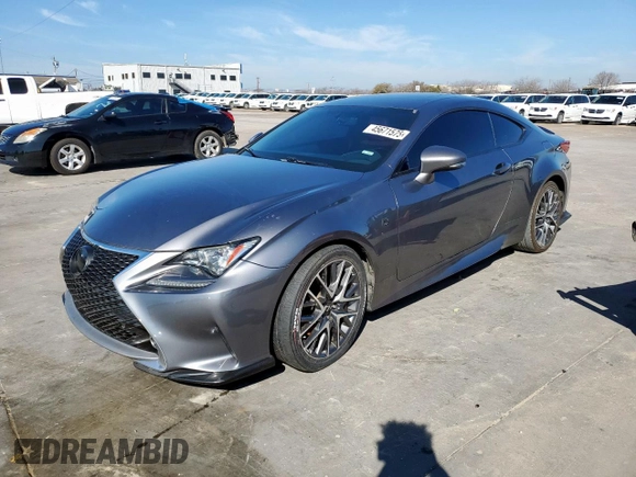 2016 Lexus RC 350 F Sport z VIN JTHHE5BC9G5014242, wystawiony jako Copart lot #45671575 z przebiegiem 102 247 mil mil oraz Szkoda całkowita • Salvage title. Historia ofert i sprzedaży dostępna na DreamBid. Obrazek 1.