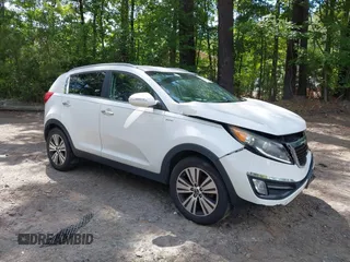 2014 Kia Sportage EX with VIN KNDPCCAC5E7658993, listed as a IAAI auction lot 42679549 with 107,658 mi miles and . Bid and sale history available at DreamBid. Image 1.