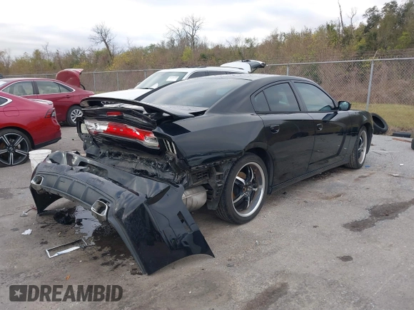 2014 Dodge Charger SE with VIN 2C3CDXBG2EH187978, listed as a IAAI auction lot 41246875 with 106,635 mi miles and . Bid and sale history available at DreamBid. Image 4.