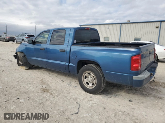 2005 Dodge Dakota ST with VIN 1D7HE28K65S250141, listed as a Copart auction lot 86490584 with 217,766 mi miles and Salvage Title. Bid and sale history available at DreamBid. Image 2.