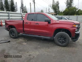 2020 Chevrolet Silverado 1500 Custom Trail Boss with VIN 1GCRYCEF8LZ291037, listed as a Copart auction lot 41971525 with 63,642 mi miles and Salvage Title. Bid and sale history available at DreamBid. Image 4.