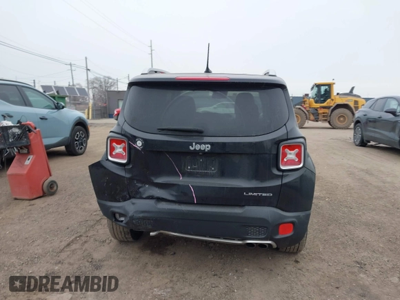 2015 Jeep Renegade Limited with VIN ZACCJADT2FPC15905, listed as a IAAI auction lot 41265558 with 140,727 mi miles and . Bid and sale history available at DreamBid. Image 16.