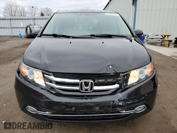 2015 Honda Odyssey Touring Elite with VIN 5FNRL5H91FB504095, listed as a Copart auction lot 53868125 with 176,272 mi miles and Salvage Title. Bid and sale history available at DreamBid. Image 5.