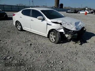 2015 Kia Optima LX with VIN KNAGM4A77F5540430, listed as a Copart auction lot 48704455 with 224,491 mi miles and Salvage Title. Bid and sale history available at carsss.com. Image 11.