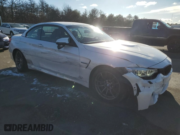 2017 BMW M4 with VIN WBS3U9C38HP971268, listed as a Copart auction lot 81133614 with 31,540 mi miles and Salvage title. Bid and sale history available at DreamBid. Image 4.