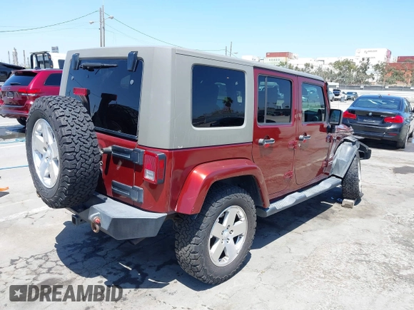2008 Jeep Wrangler Unlimited Sahara with VIN 1J4GA59108L594193, listed as a IAAI auction lot 42272239 with 161,912 mi miles and . Bid and sale history available at DreamBid. Image 4.