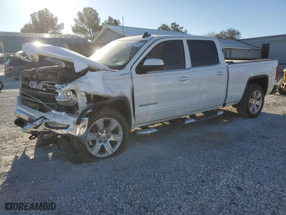 2018 GMC Sierra 1500 SLE with VIN 3GTU2MEC2JG452678, listed as a Copart auction lot 50351935 with 0 mi miles and Salvage Title. Bid and sale history available at carsss.com. Image 1.